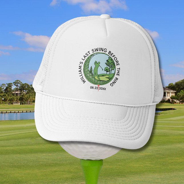 Gorra De Camionero Bacheler Party Golfer Nombre Last Swing (Subido por el creador)