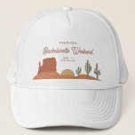 Gorra De Camionero Bachelorette<br><div class="desc">Esta es una plantilla de gorra de una fiesta de soltera en el desierto con elementos del suroeste y un emparejamiento de fuentes con temática rodeo. Todas las fuentes y colores son editables // Para los elementos coincidentes, por favor visite la colección "BETTY" en la tienda Sincerely By Nicole Zazzle....</div>