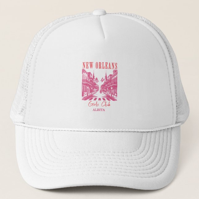 Gorra De Camionero bachelorette de nueva orleans (Anverso)