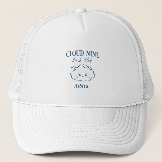 Gorra De Camionero bachelorette kawaii de nube 9 (Anverso)
