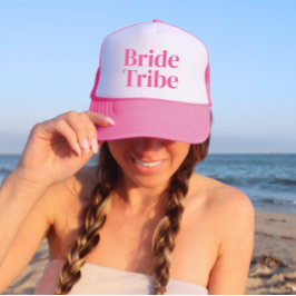 Gorra De Camionero Bachelorette Minimalista de la tribu de novias ros