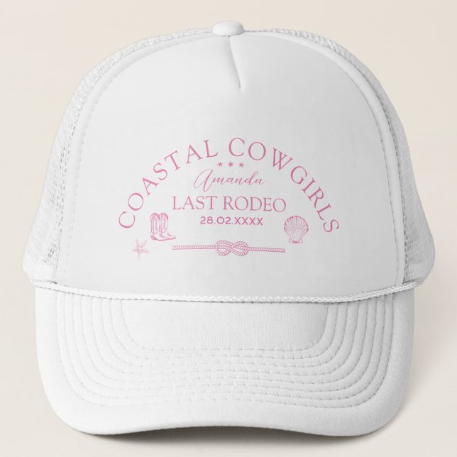 Gorra De Camionero Bachelorette Occidental Náutica Costera (Anverso)