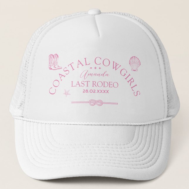 Gorra De Camionero Bachelorette Occidental Náutica Costera (Anverso)