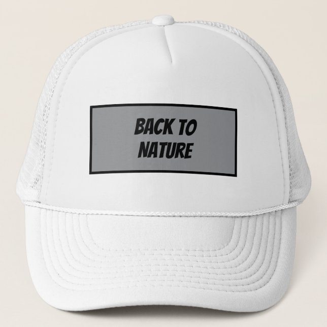 Gorra De Camionero "Back to Nature Mode (Anverso)