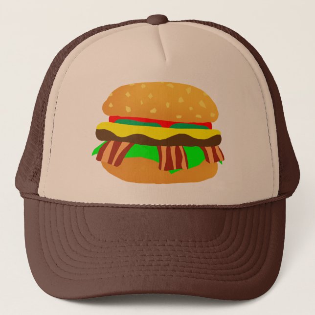 Gorra De Camionero Bacon Cheeseburger (Anverso)