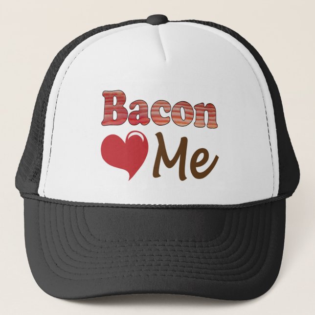 Gorra De Camionero Bacon me ama (Anverso)