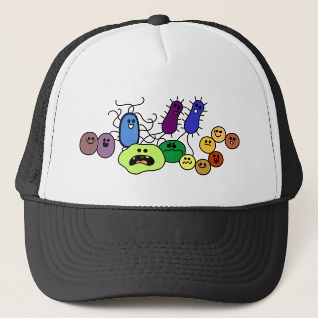 Gorra De Camionero Bacterias (Anverso)