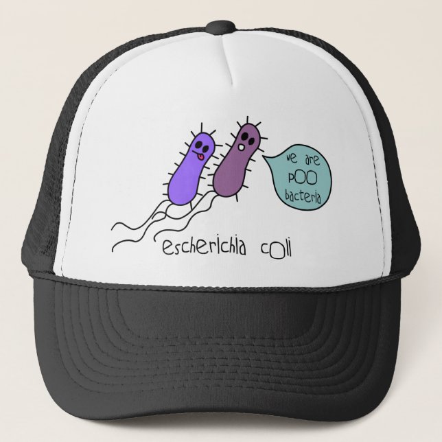 Gorra De Camionero Bacterias de Poo (Anverso)