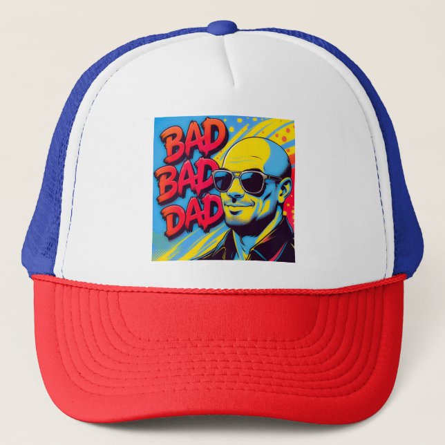 Gorra De Camionero Bad bad dad  (Anverso)