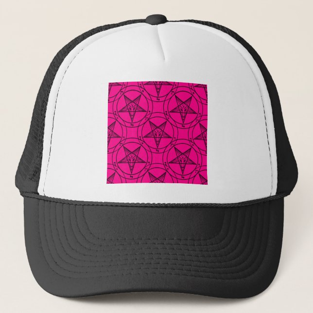 Gorra De Camionero bafometa rosa (Anverso)