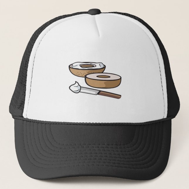 Gorra De Camionero bagel y queso crema (Anverso)
