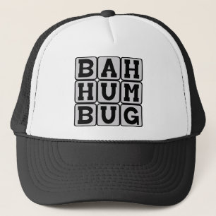 Gorra De Camionero Bah Humbug, sentimientos anti-Navidades