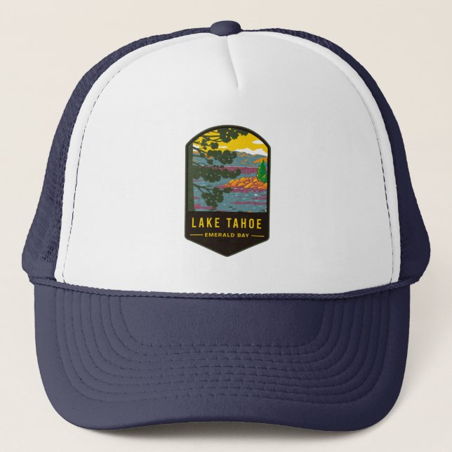 Gorra De Camionero Bahía Esmeralda del Lago Tahoe (Anverso)