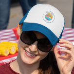 Gorra De Camionero Bahía Hanalei, Kauai Faded Classic Style<br><div class="desc">Bahía Hanalei,  Kauai. Cada día puede ser un día de vacaciones y la actitud empieza aquí. Déjate llevar por el ambiente de la isla cuando empiece el día. El clásico estilo surfista de los años 70 y 80.</div>