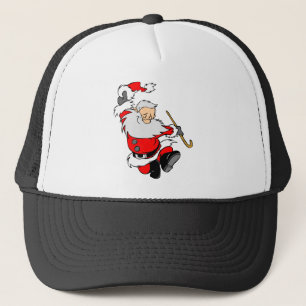 Gorra De Camionero Bailando Santa Claus sobre Navidades