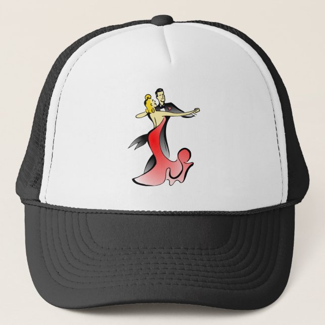 Gorra De Camionero Baile de bailarinas bailando pareja baile swing (Anverso)
