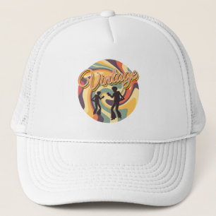 GORRA DE CAMIONERO BAILE VINTAGE RETRO EN TORBELLINO COLORIDO