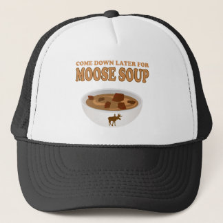 Gorra De Camionero bajen más tarde por sopa de alce