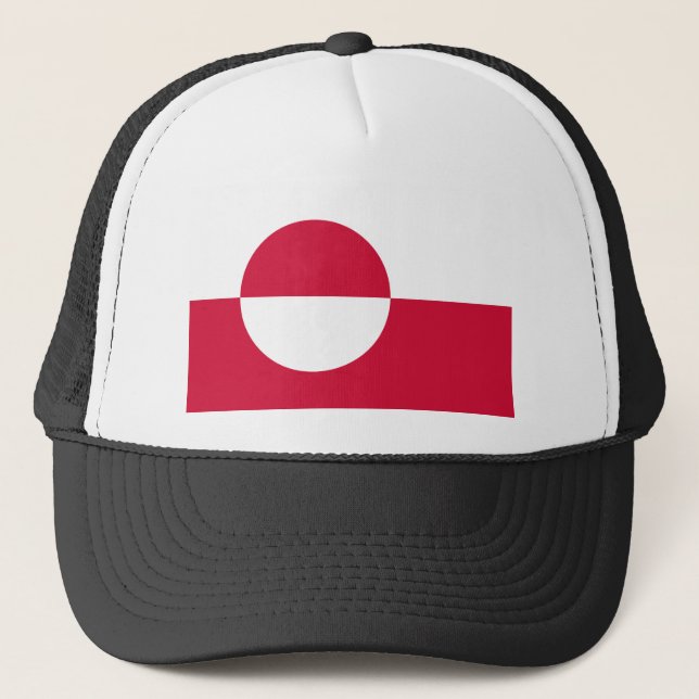 Gorra De Camionero ¡Bajo coste!Bandera de Groenlandia (Anverso)