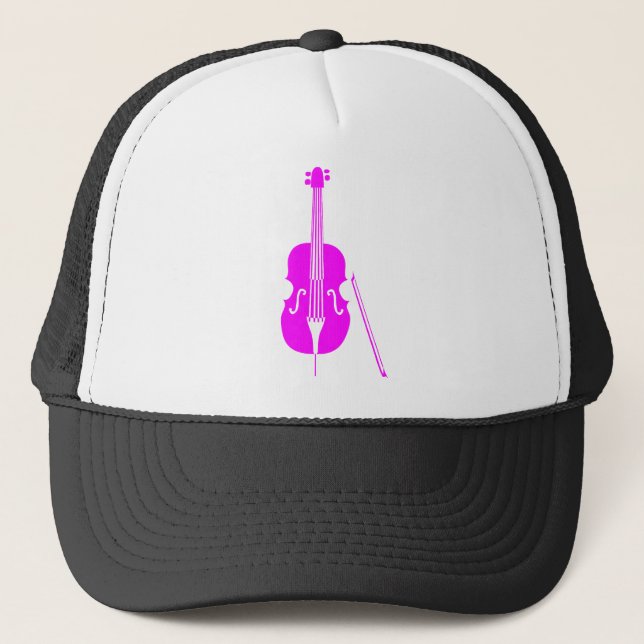 Gorra De Camionero Bajo doble - magenta (Anverso)