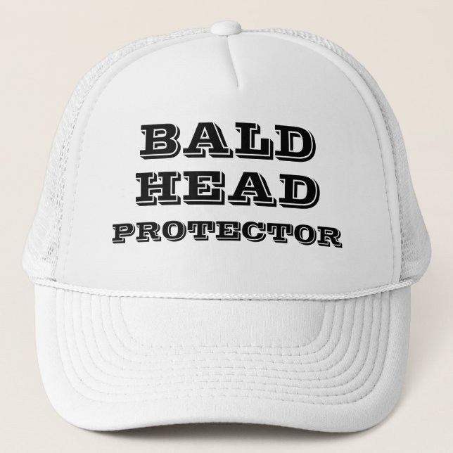 Gorra De Camionero BALD HEAD PROTECTOR Funny Humorous (Anverso)