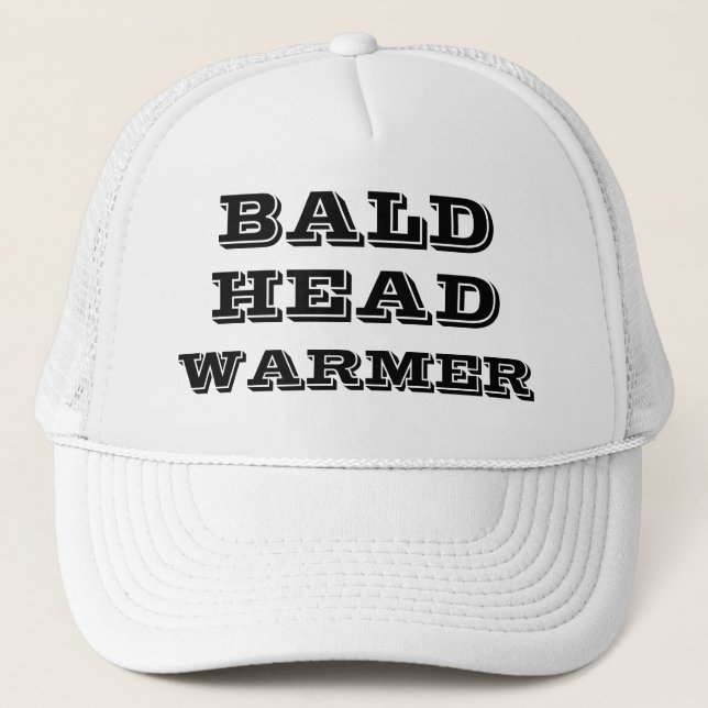 Gorra De Camionero BALD HEAD WARMER Funny Humorous (Anverso)