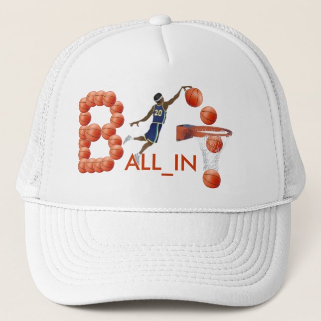 Gorra De Camionero ¡BALL_IN! Casquillo (Anverso)