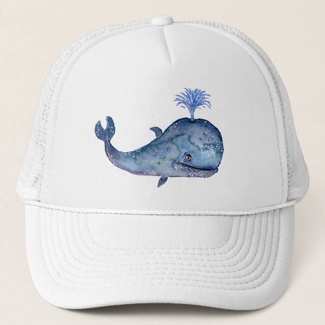Gorra De Camionero Ballena azul de aspecto agradable (Anverso)