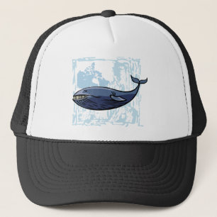 Gorra De Camionero Ballena azul feliz