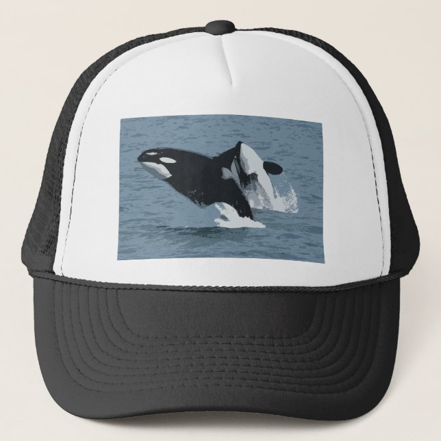Gorra De Camionero Ballena de Orka (Anverso)