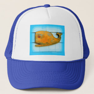 Gorra De Camionero ballena feliz sonriente
