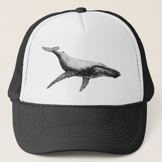GORRA DE CAMIONERO BALLENA JOROBADA AGRACIADA (Anverso)