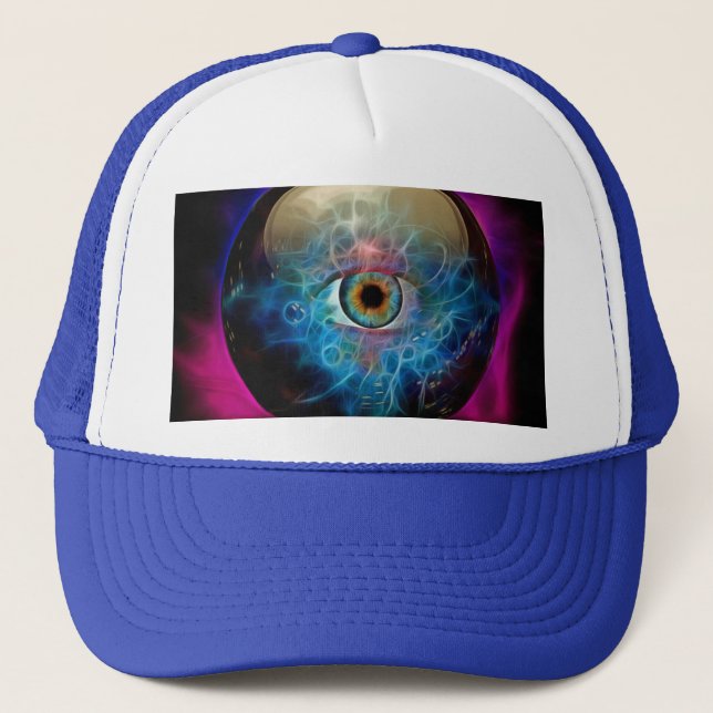 Gorra De Camionero Balón de cristal con los ojos (Anverso)