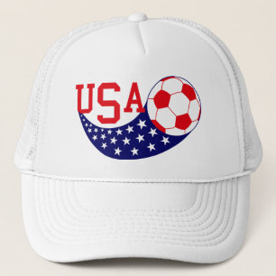Gorra De Camionero Balón de fútbol del equipo de EE. UU.
