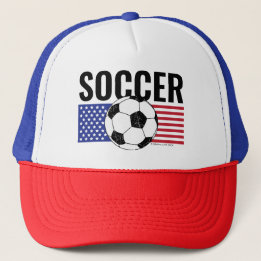 Gorra De Camionero Balón de Fútbol USA Stars & Stripes Unisex