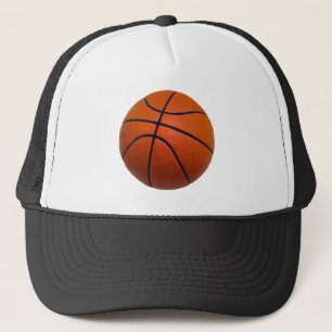 Gorra De Camionero Baloncesto anaranjado y negro