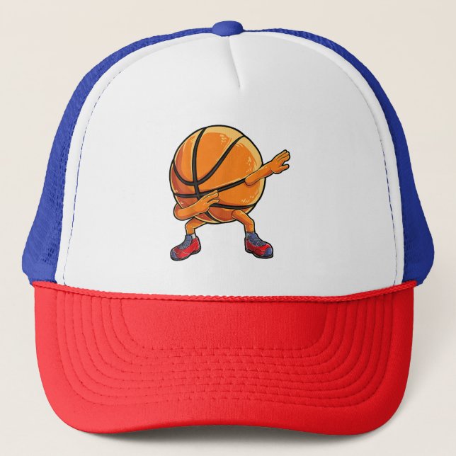 Gorra De Camionero Baloncesto Dabbing Ball Graciosos Niños Hombres De (Anverso)