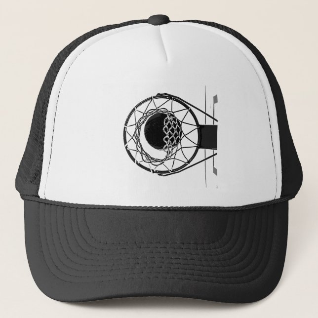 Gorra De Camionero Baloncesto de arte pop (Anverso)