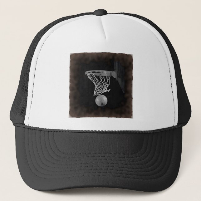 Gorra De Camionero Baloncesto Sepia (Anverso)