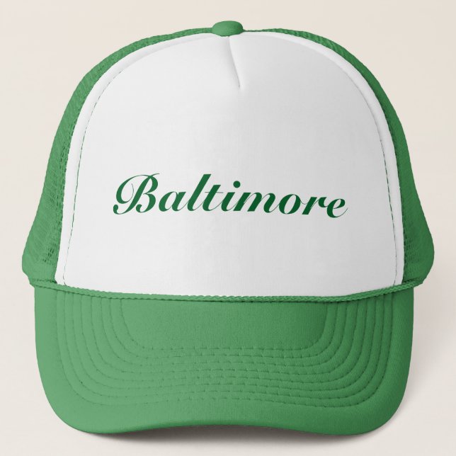 Gorra De Camionero Baltimore Green (Anverso)