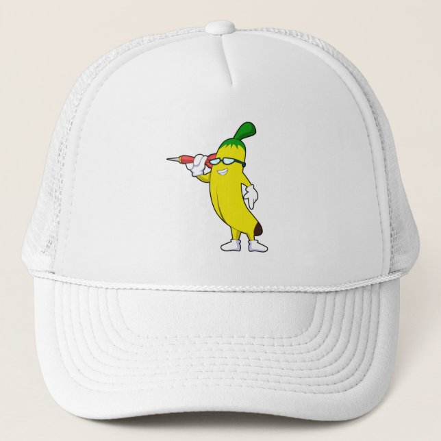 Gorra De Camionero Banana en Darts con Dart (Anverso)