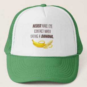 Gorra De Camionero BANANA Gracioso regalo NUNCA hacer contacto visual