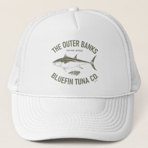 Gorra De Camionero Bancos exteriores Atún azul Co. Olive Vintage