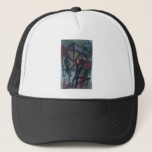 Gorra De Camionero banda enjaulada (Anverso)