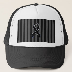 Gorra De Camionero Bandas de sensibilización sobre la cinta negra