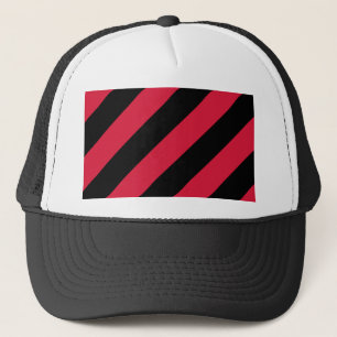 Gorra De Camionero Bandas rojas y negras