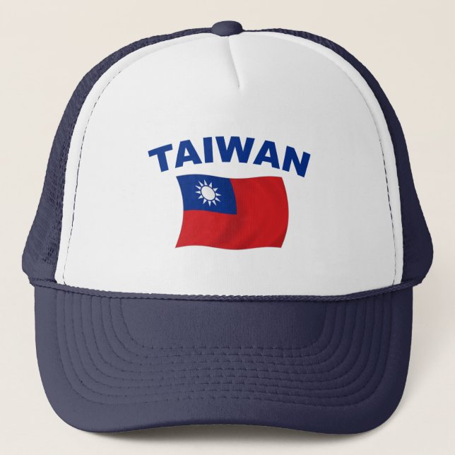 Gorra De Camionero Bandera 2 de Taiwán (Anverso)