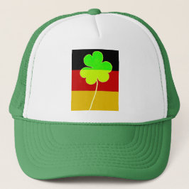 Gorra De Camionero Bandera alemana irlandesa Shamrock Clover St. Patr