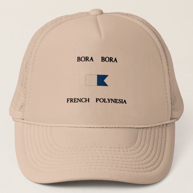Gorra De Camionero Bandera alfa francesa de la zambullida de Bora (Anverso)