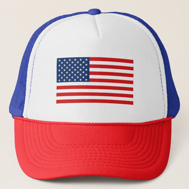 Gorra De Camionero Bandera Americana (Anverso)
